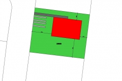 Situace bungalov 80 m2 Tuchlovice jpg